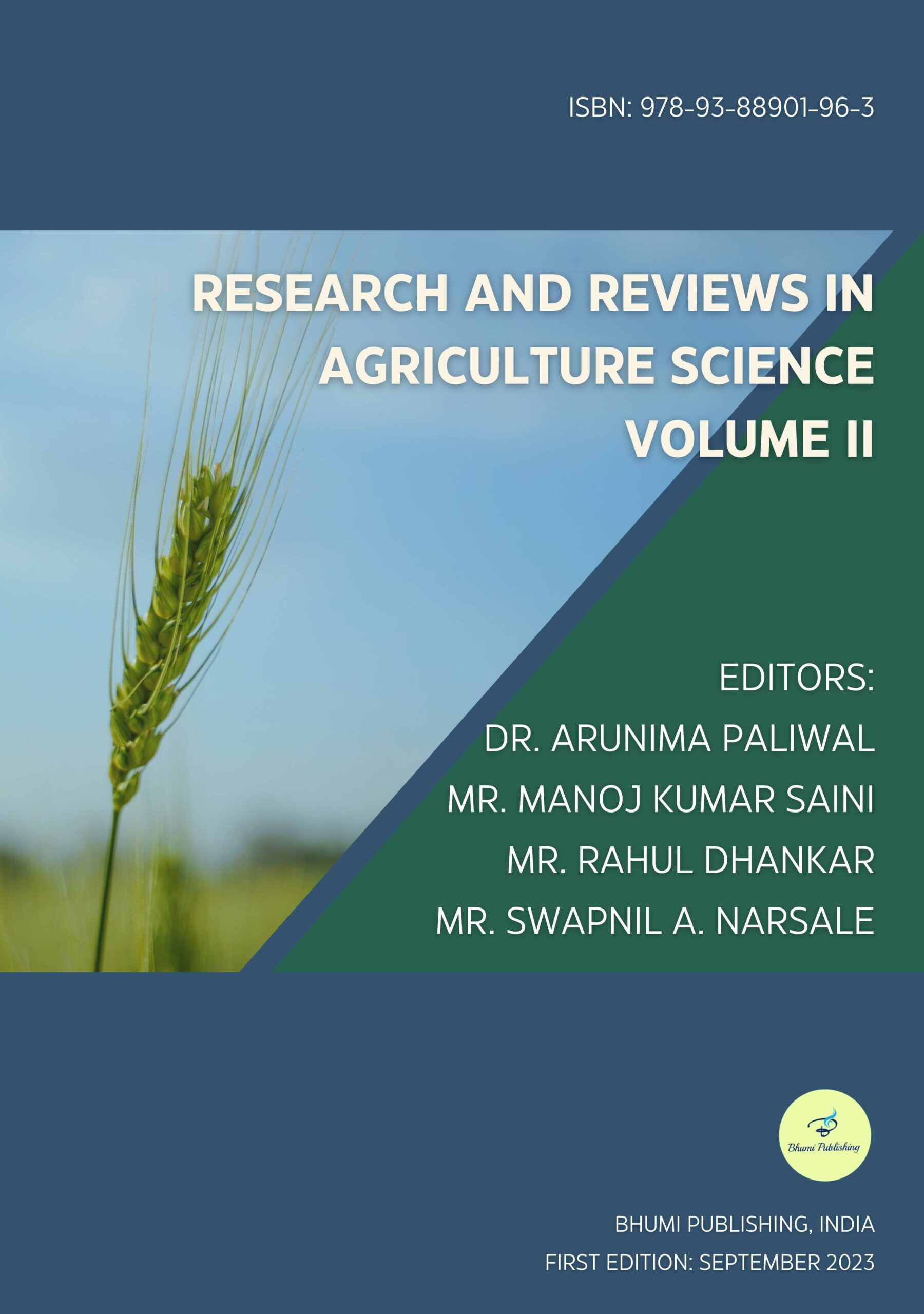Research and Reviews in Agriculture Science Volume II