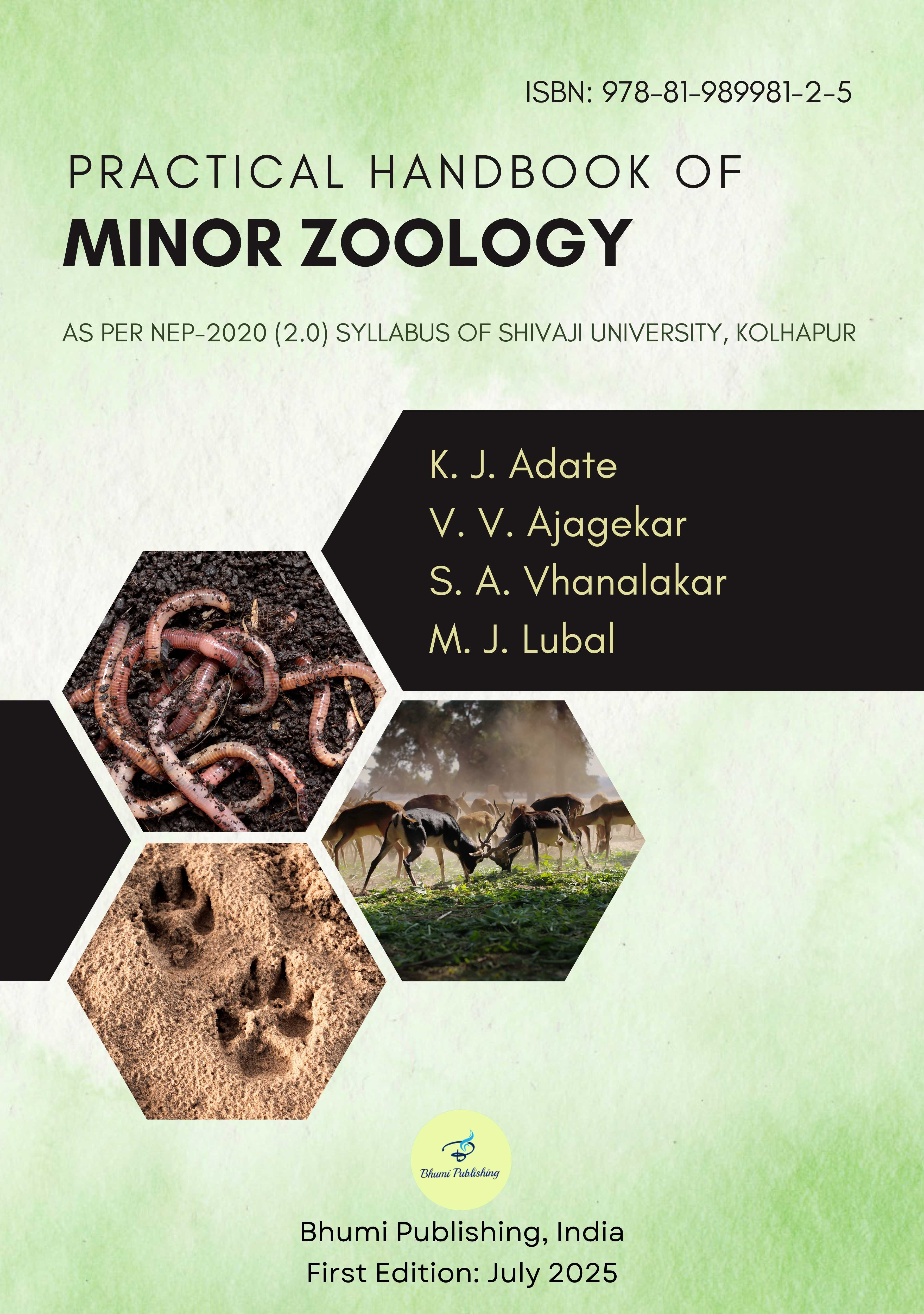 Practical Handbook of Minor Zoology (B. Sc. II Sem III)